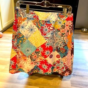 Rip skirt Hawaii Wrap around skirt. Patchwork pattern. Bought wrong size.